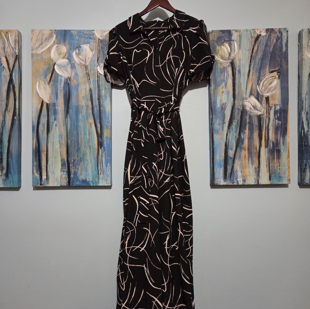 Harper Rose Elegant Black and White Women's JumpSuit